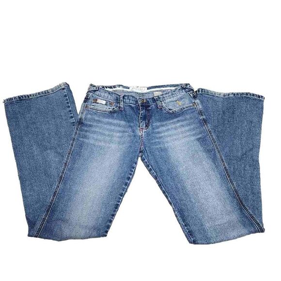 Baby Phat Y2K Size 9 Bootcut Light Wash Low Rise Jeans - Picture 3 of 15